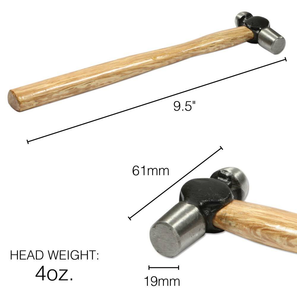 Vintaj 4oz Jewelers Ball Pein Hammer 9.5in 55131 Ball Peen for Jewelry or Crafts