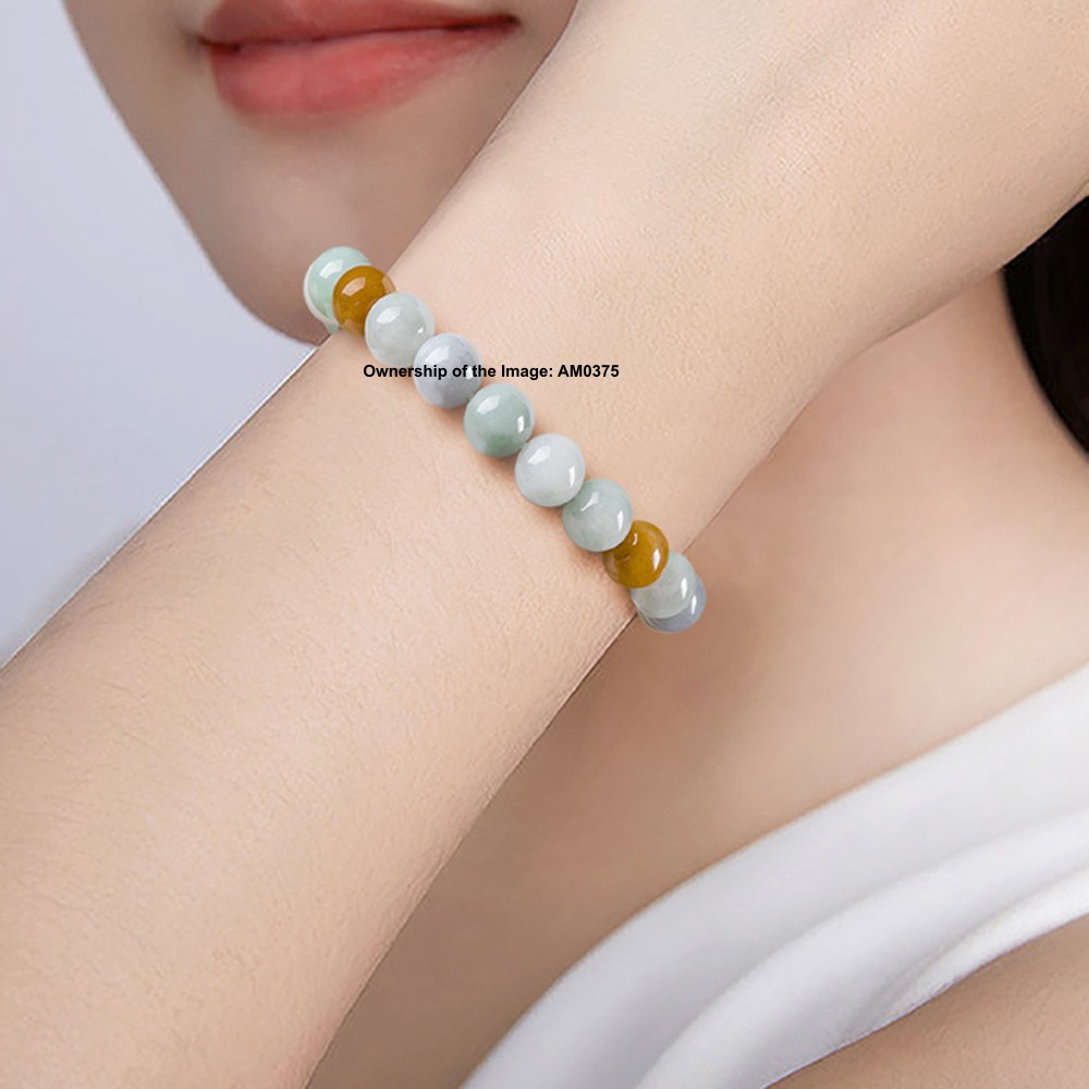Natural Grade A Jade 10mm Bead Stretch Bracelet Women’s Bracelet 14-16cm