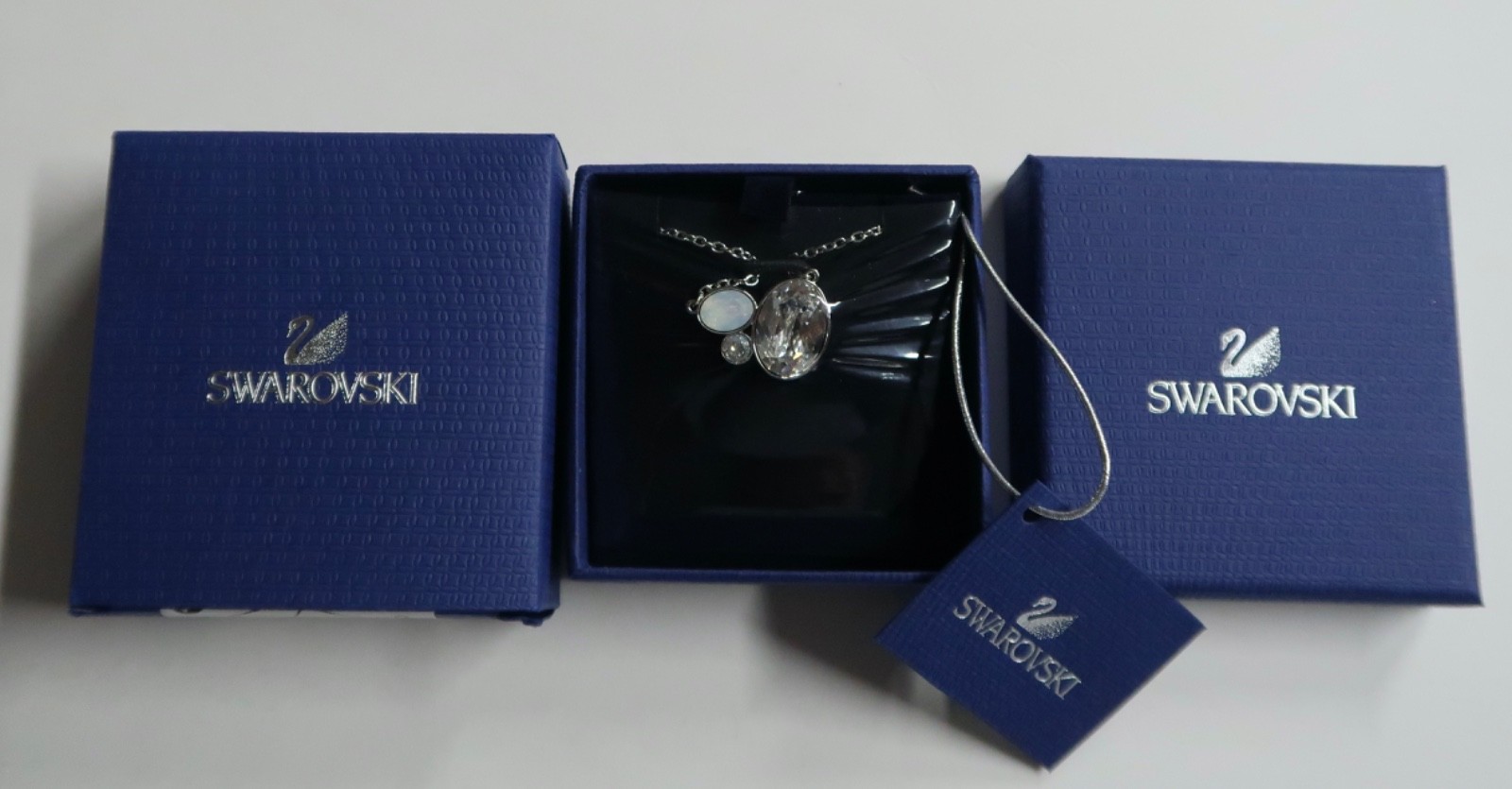 Authentic Swarovski Tasso Clear Crystal Pendant 1181637 CRY/RHS 40cm Brand New