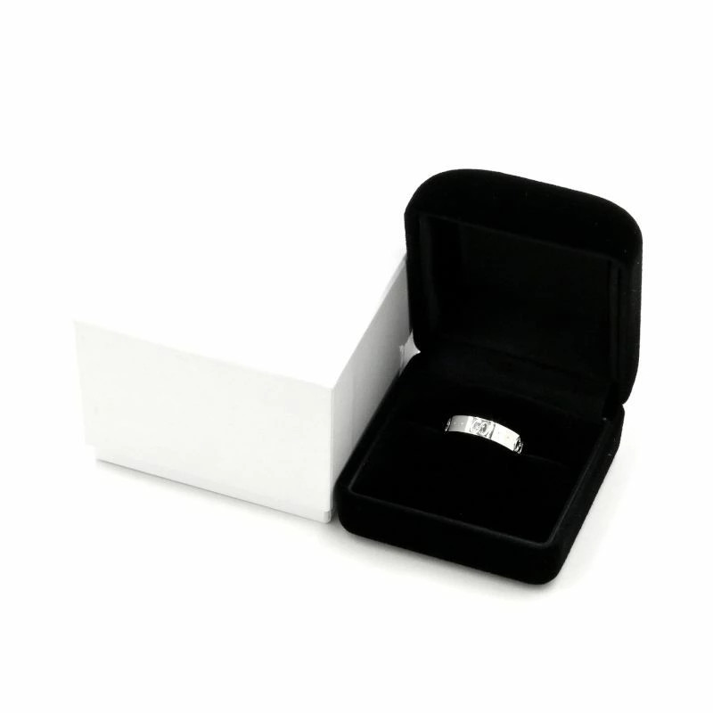 Gucci Icon Slim Ring US 4.5 7.5 K18WG Interlocking G Flat Logo