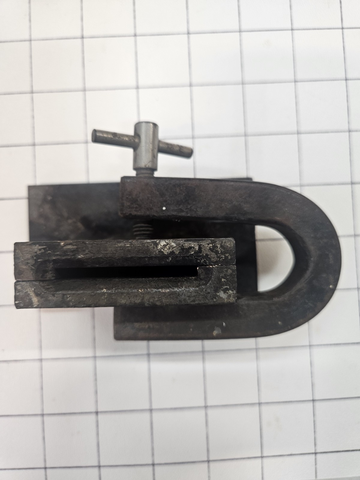 Vintage Ingot Mold for Silversmithing Adjustable Size 4.5×4.5×0.4 cm USED