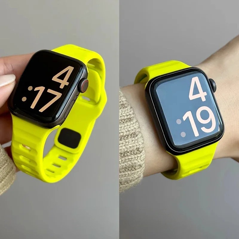 Silicone Sport Strap Band For Apple Watch Series 11 10 Ultra 2 3 9 8 7 SE 5 49mm