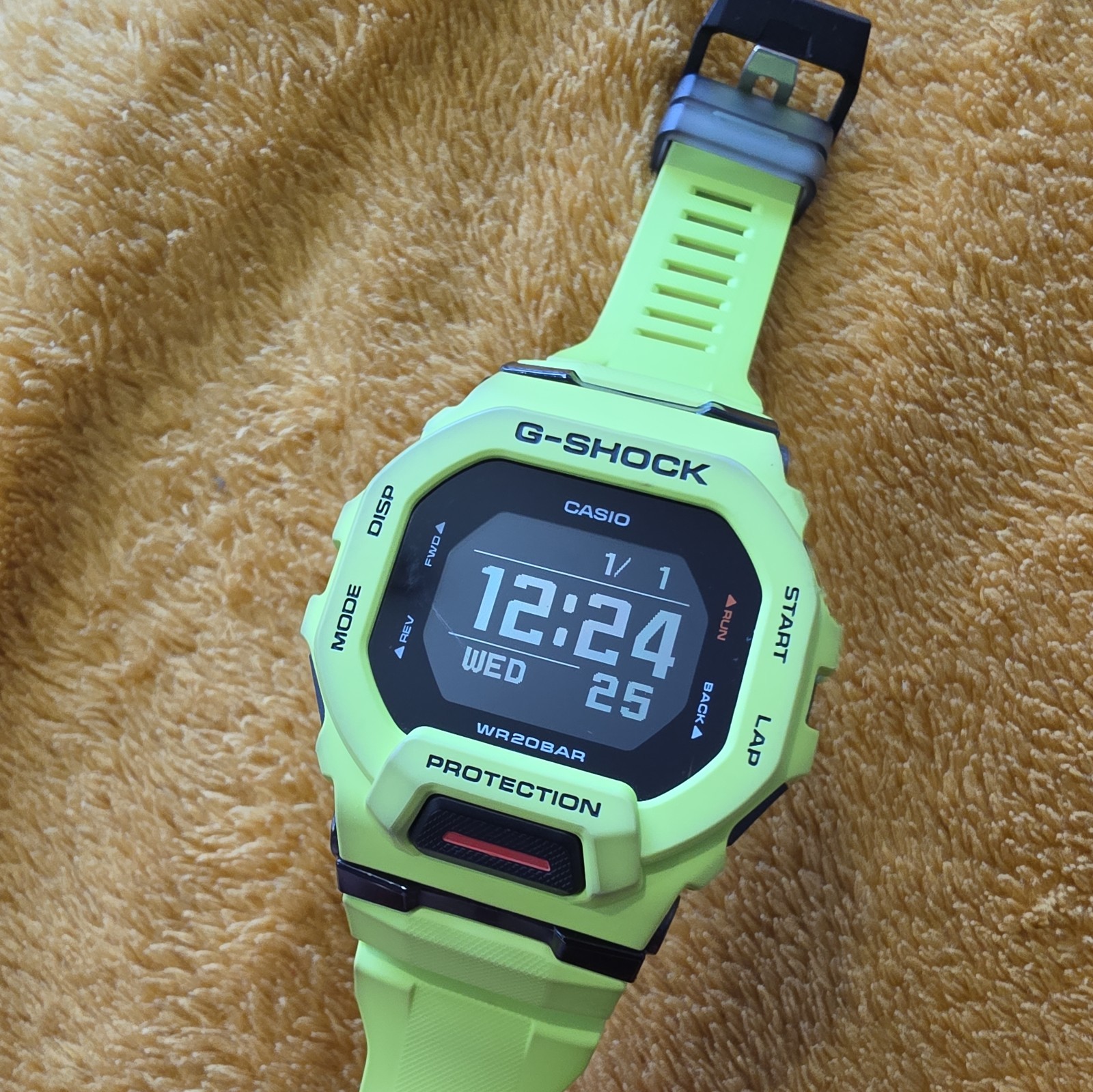 Casio Watch GBD-200-9ER G-Squad Lime Green Bluetooth Lime Green, Neon