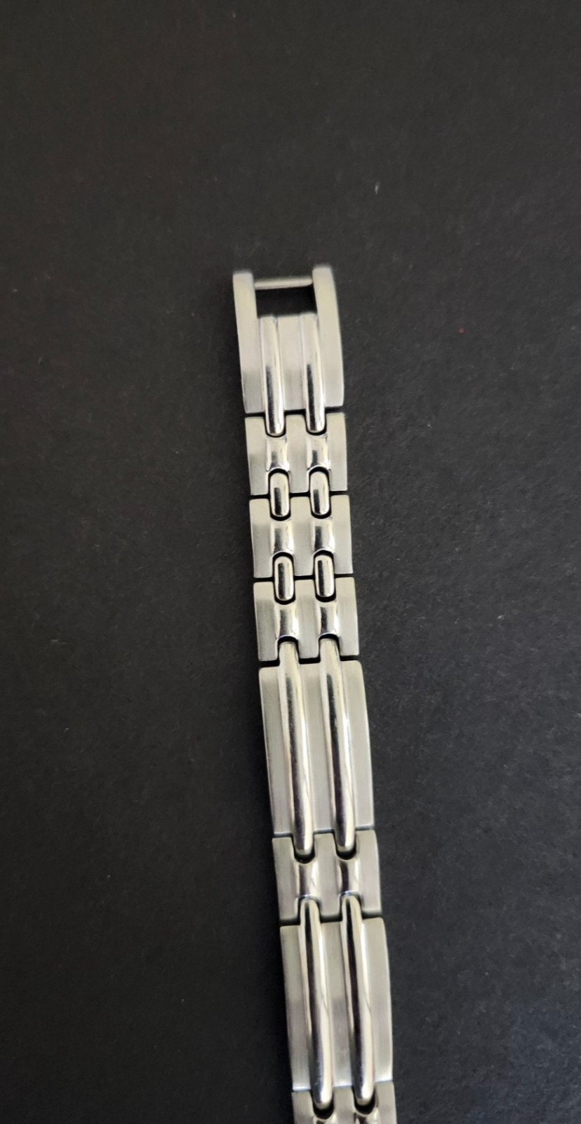 Men’s Stainless Steel Bracelet – Fold-Over Clasp – Approx. 8″