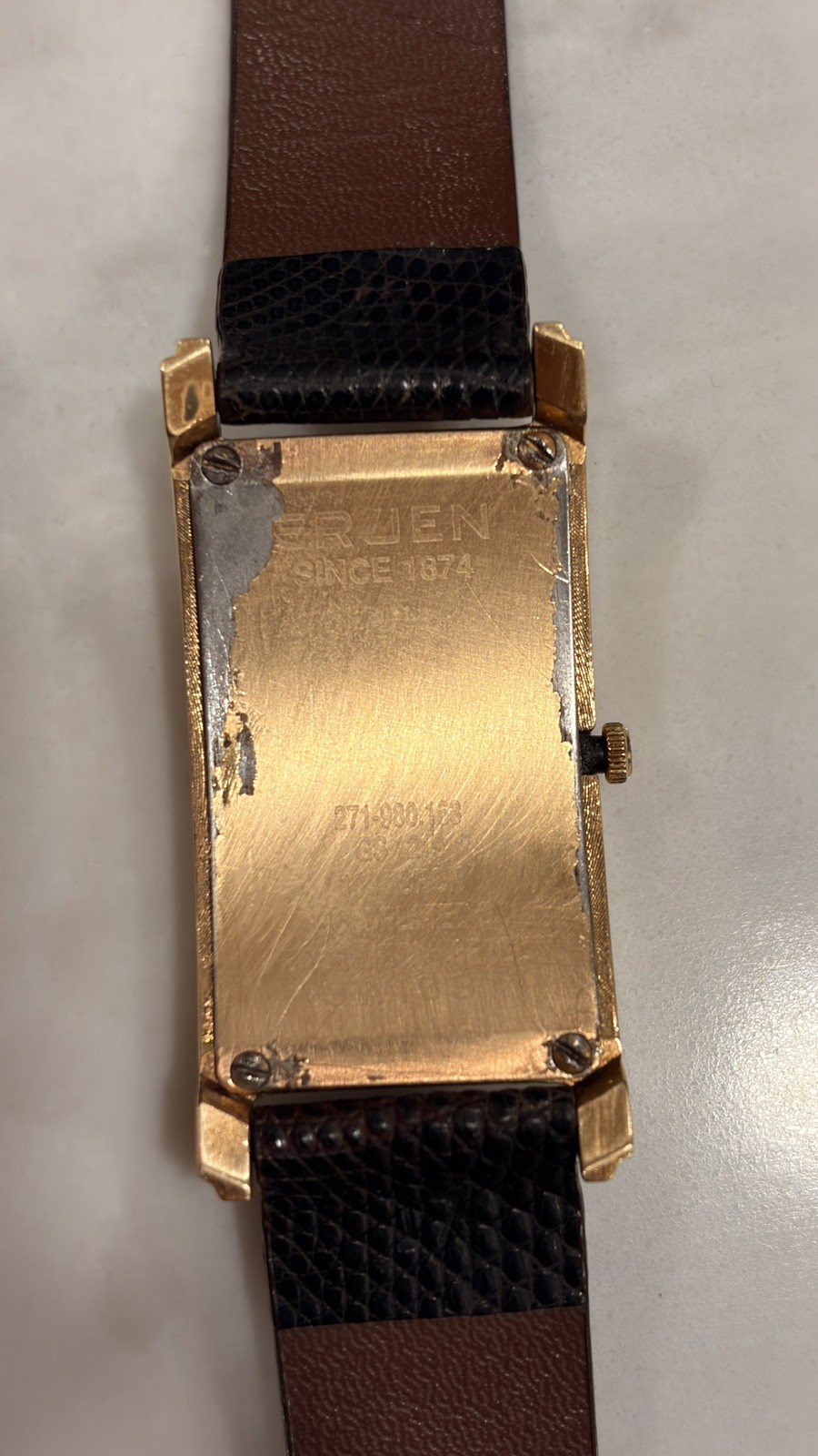 GRUEN CURVEX MEN’S WRIST WATCH MODEL GS1219 (working)