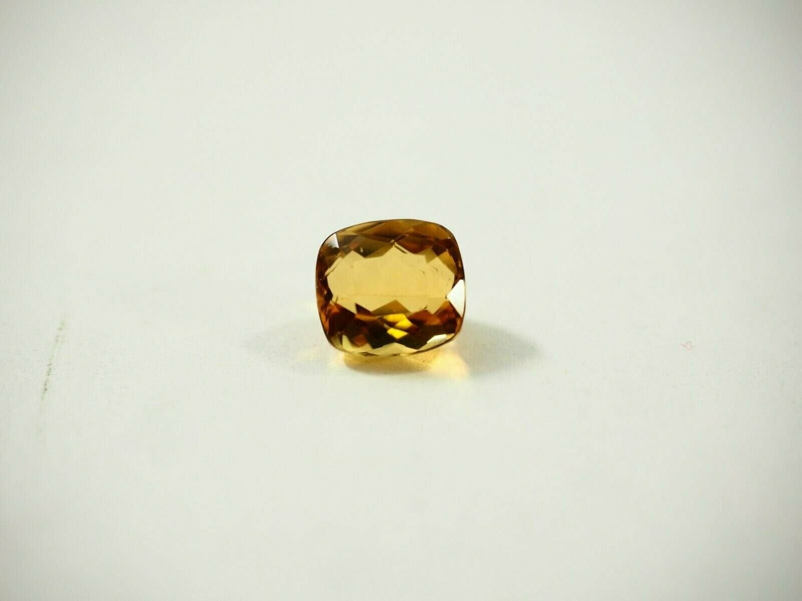 6.30 carat Golden Citrine Rectangle Shape Gemstone 10.1 x 10.9 x 7.9mm