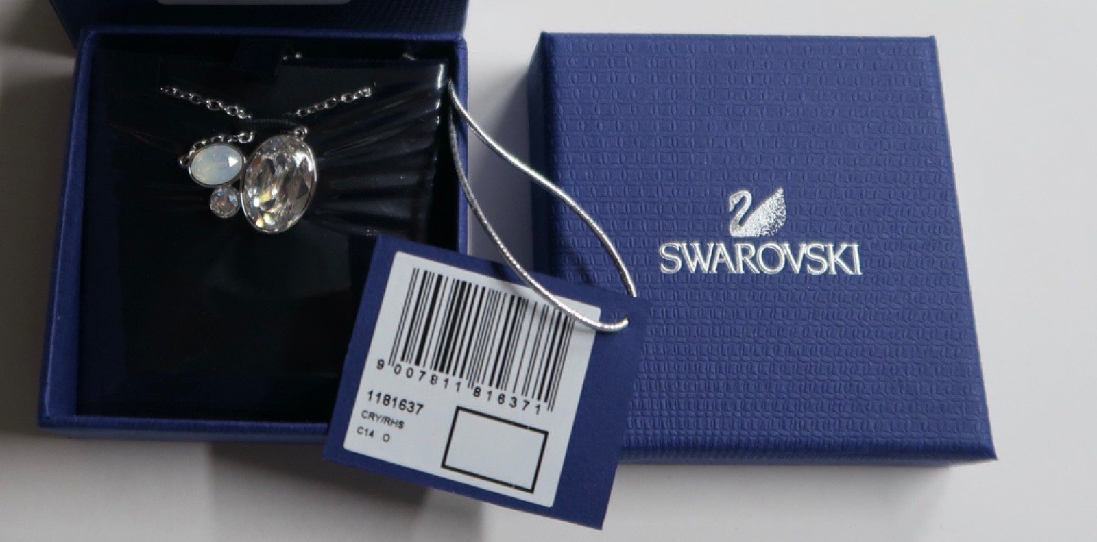 Authentic Swarovski Tasso Clear Crystal Pendant 1181637 CRY/RHS 40cm Brand New