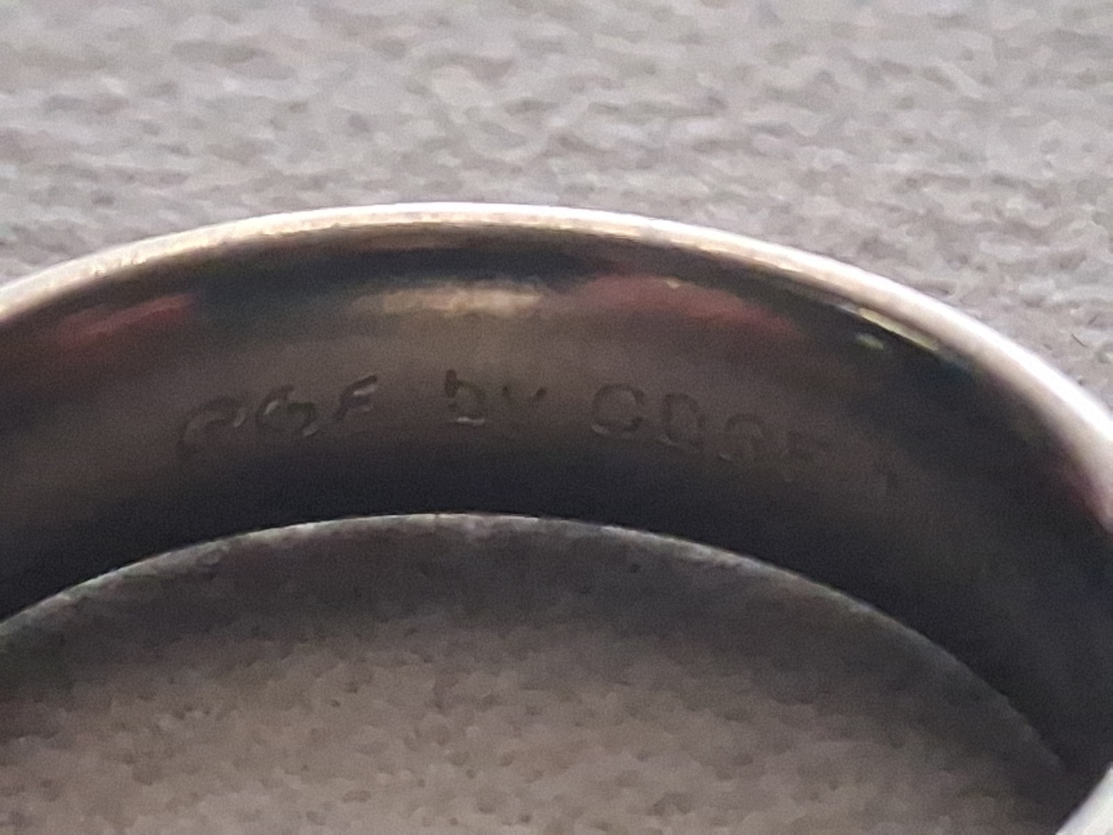 Coge Design Group titanium band ring, approx. 10mm , SZ 9.5