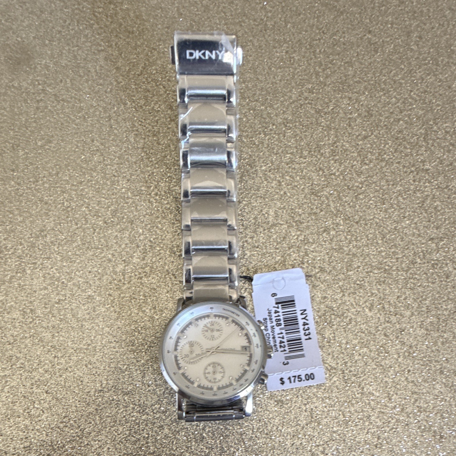 DKNY NY4331 Women’s Stainless Steel Chronograph Quartz Watch New With Tags