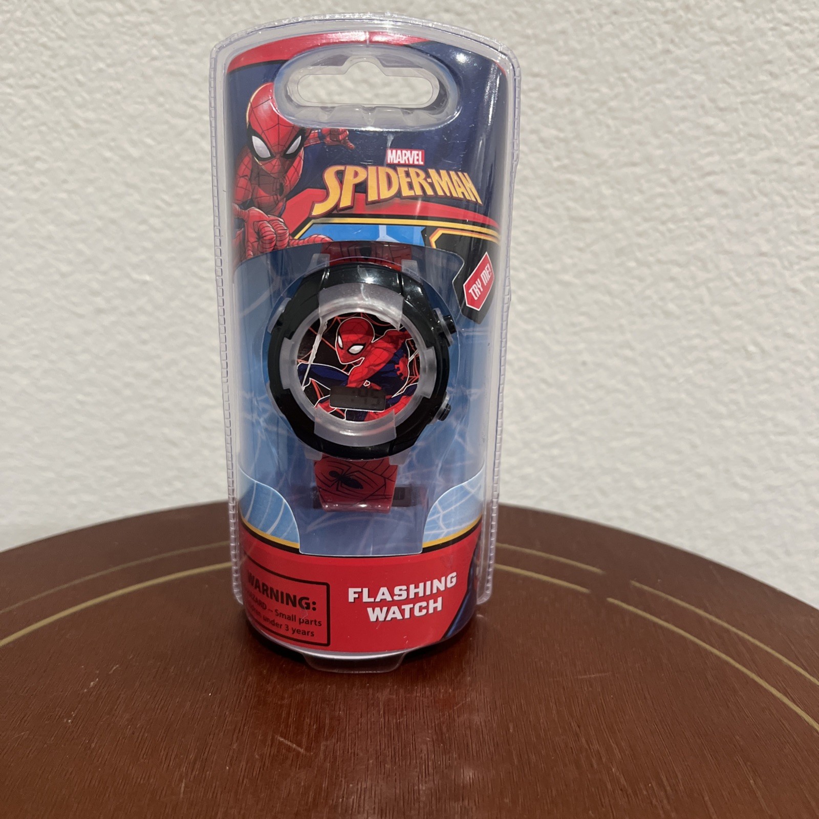 NWT Marvel Spiderman Kid’s LCD Watch Flashing Lights New Sealed In Packaging