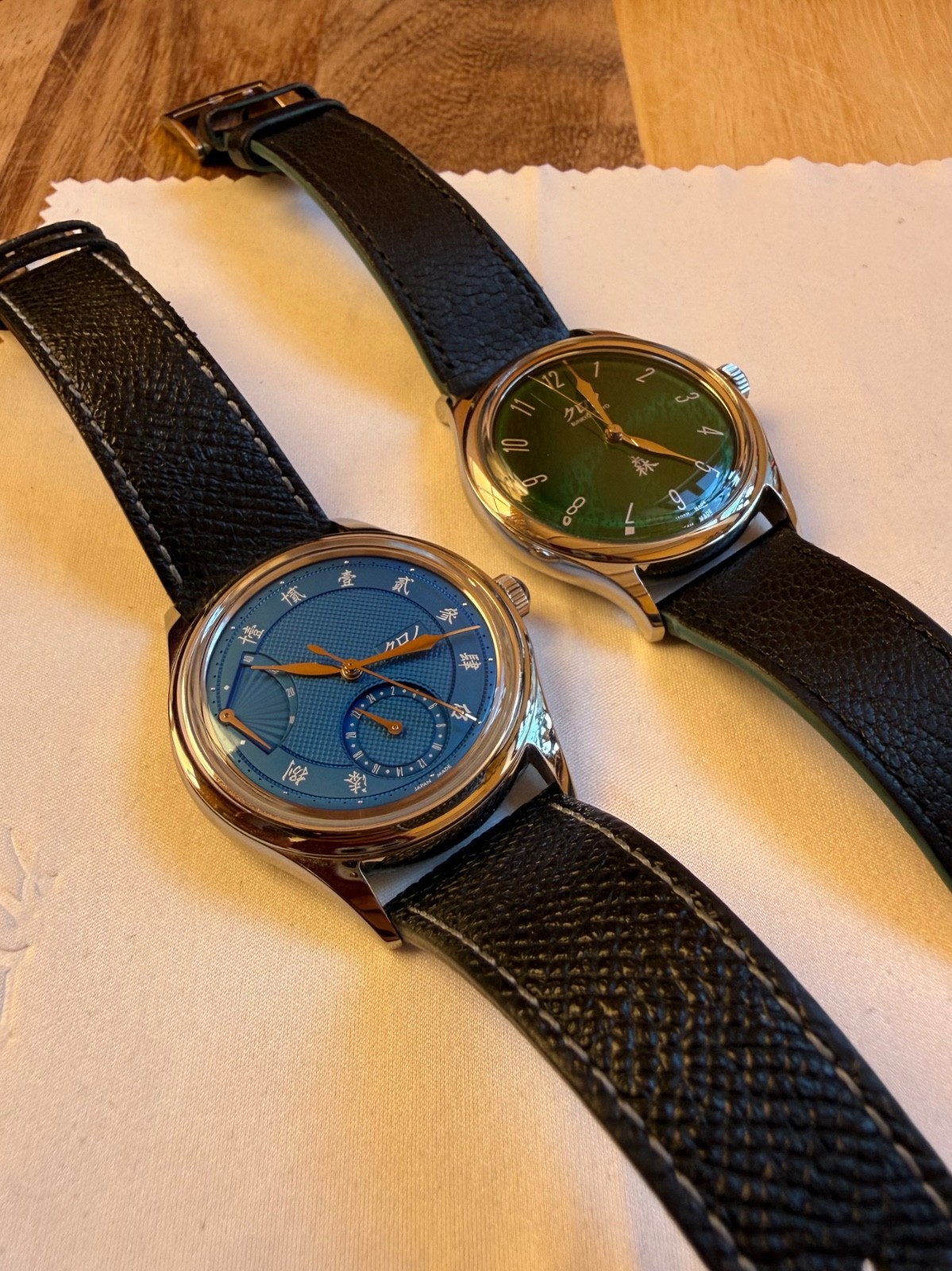 Hajime Asaoka Kurono Tokyo Grand Mori and Sensu NOS watches