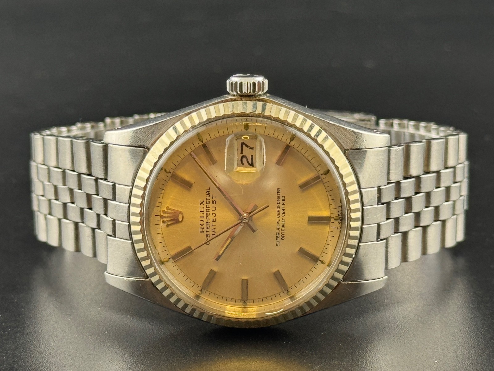 Rolex Datejust 1601 Vintage Jubilee Automatic Steel 36mm Silver Dial