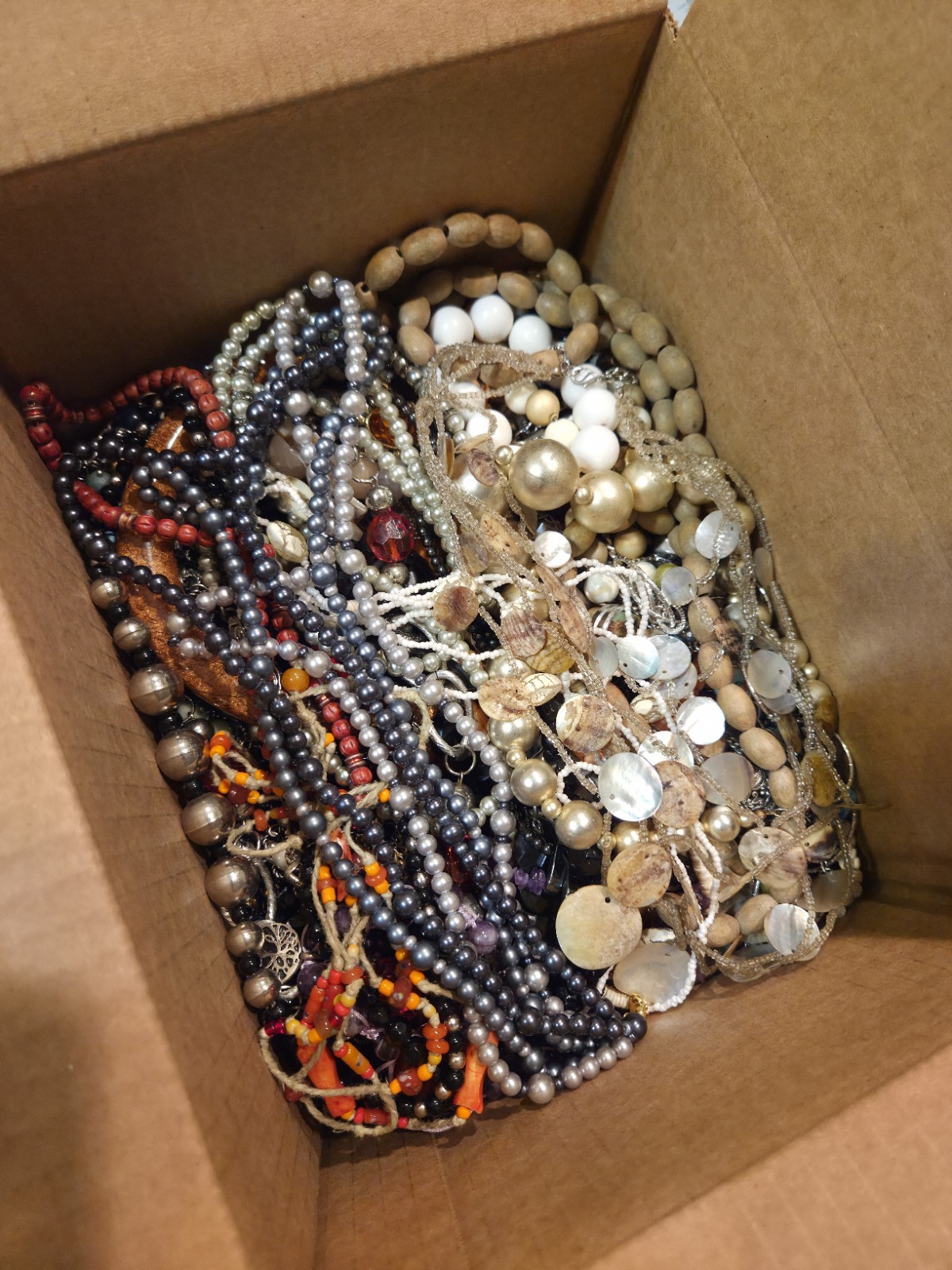 12.8 LBS All Wearable Jewelry Lot Vintage to Modern Necklaces Bracelets