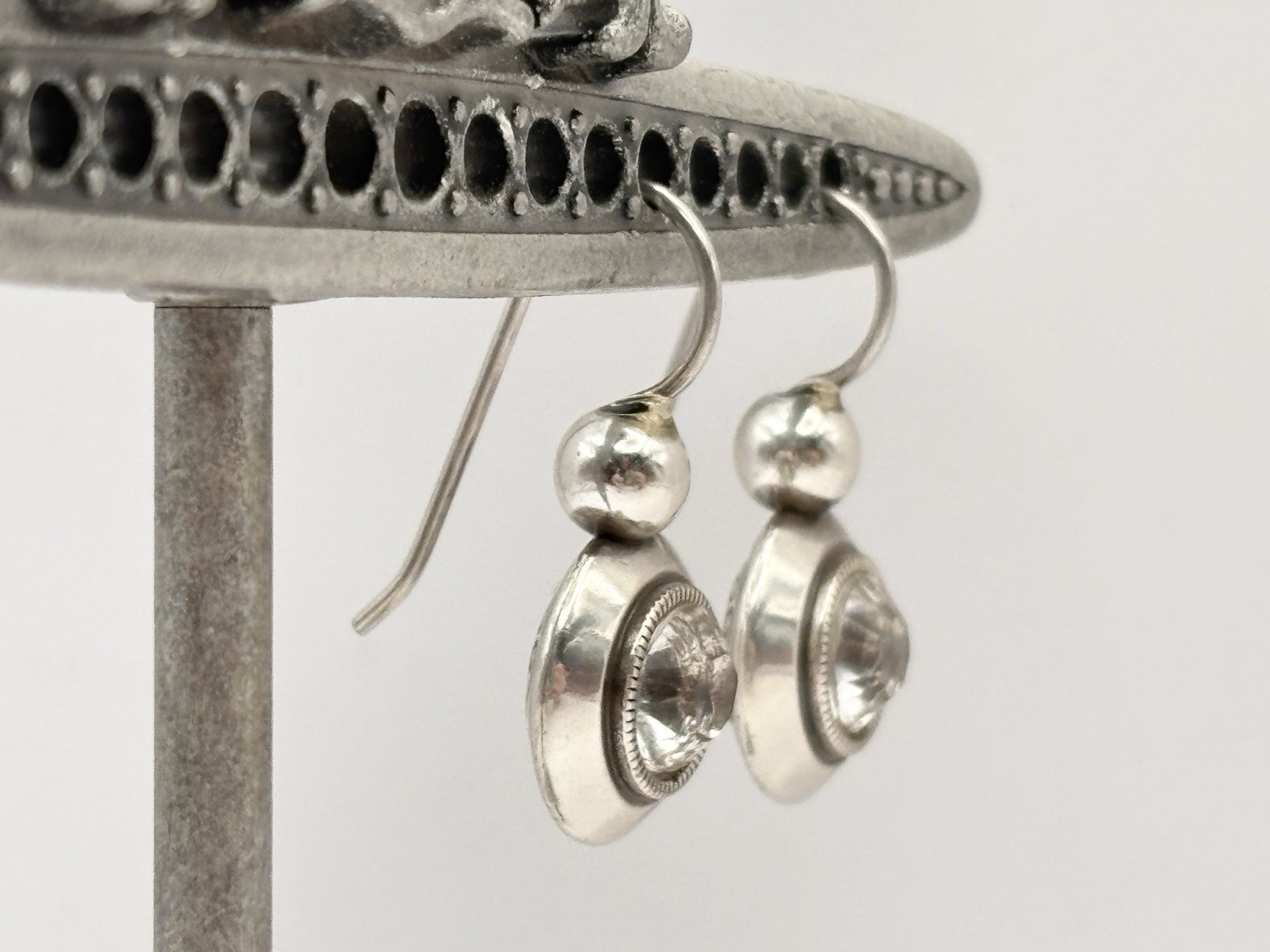 Brighton Constellation Crystal Earrings Silver plated White Colorless Crystals