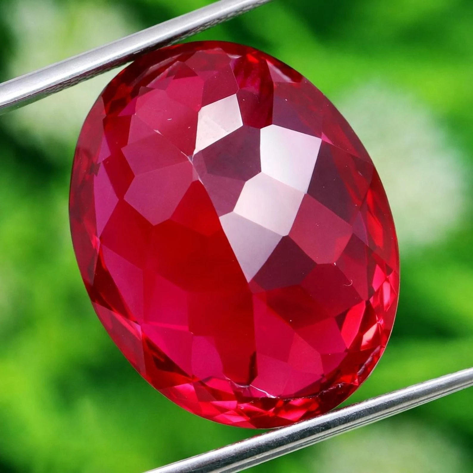 20.00 Ct+ Natural Flawless Myanmar Red Painite Oval Cut Loose Certified Gemstone