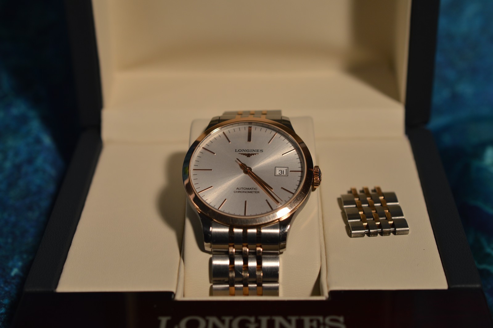 Longines Record 40MM Silver Dial Two-Tone Automatic Ref. L2.821.5