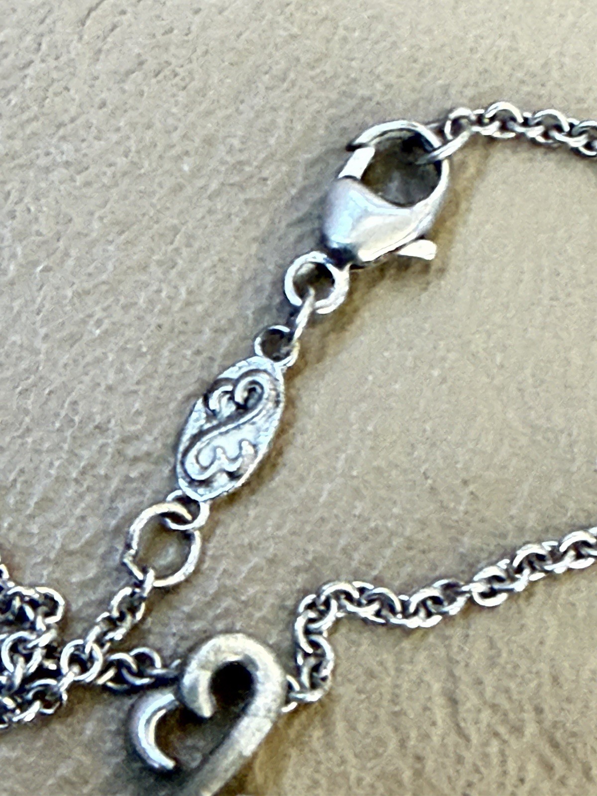 Jane Seymour Open Hearts Diamond Bar/Open Heart Layered Cable Chain Necklace