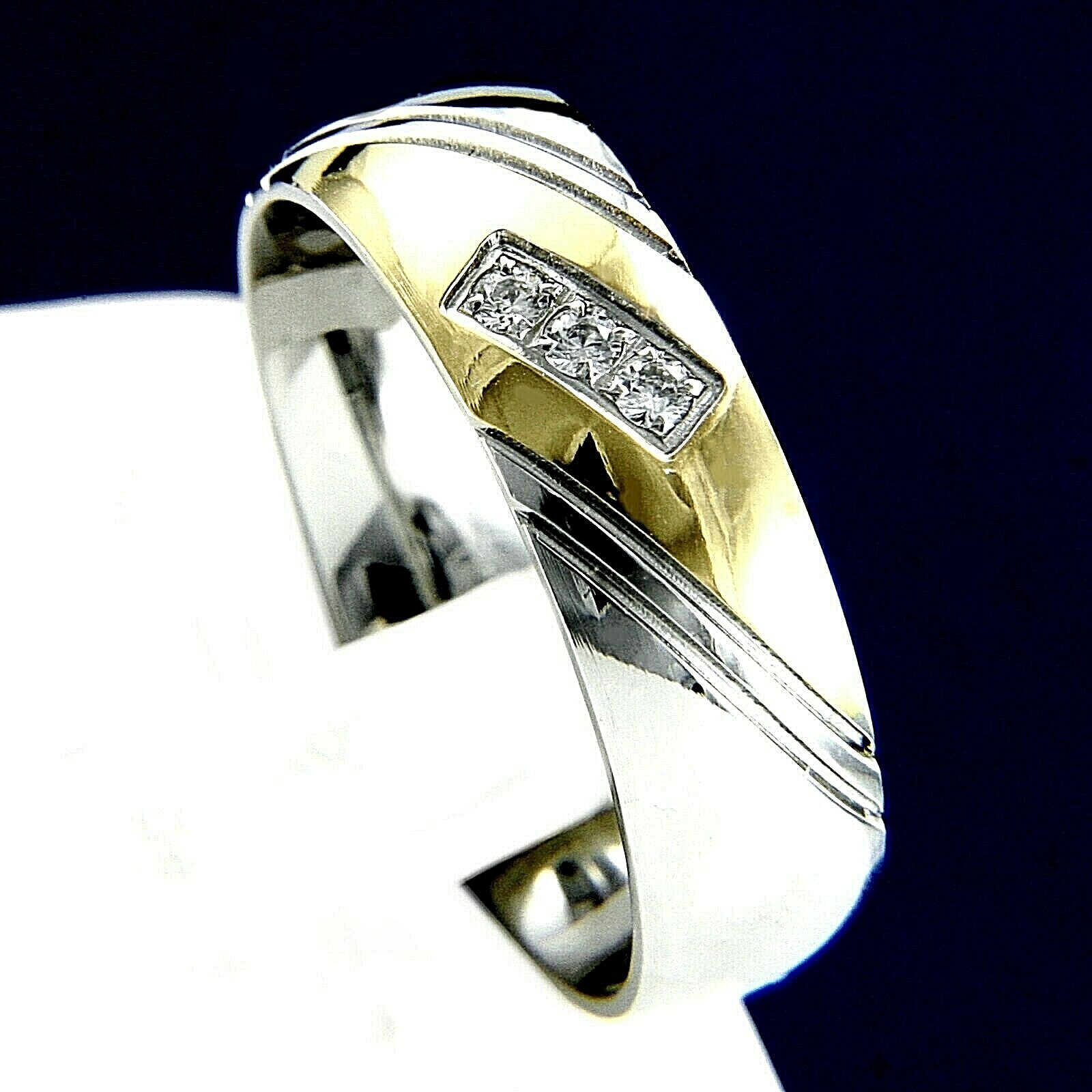 New Anniversary Stainless Steel Engagement Wedding Band CZ Men’s Ring