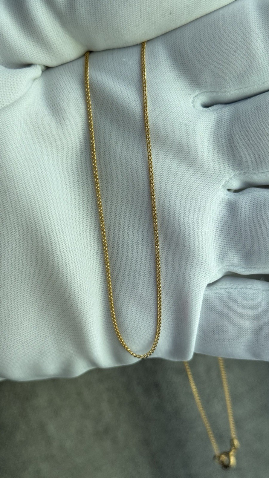 Chic Vintage Original USSR Gold 583 14k Chain with Tags 50,5cm 2,19 g