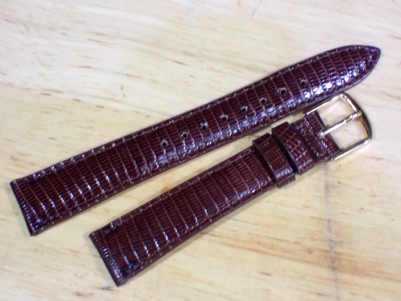 Hamilton Men’s Royal Lizard Brown Watch Band Strap 17.4 mm Ends 7″ unused