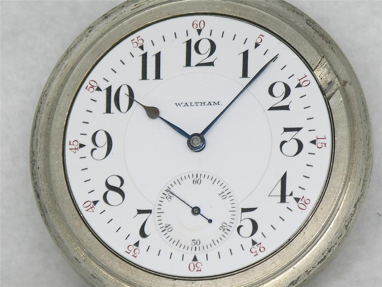 ANTIQUE 17 JEWEL APPLETON TRACY 1892 MODEL RAILROAD GRADE POCKET WATCH, RUNNING!