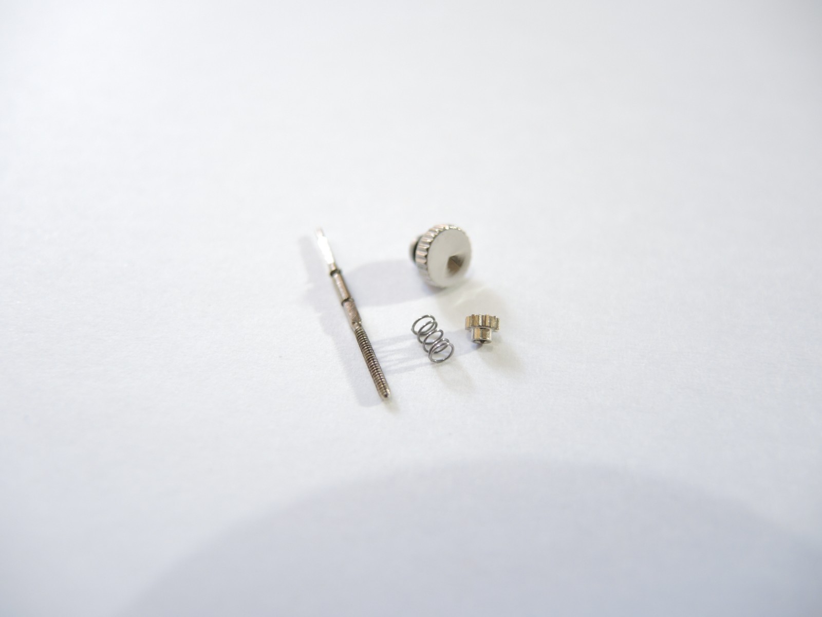 NEW STAINLESS CROWN,STEM,GEAR,SPRING PEPSI POGUE 6139-6002/6005/6009 CHRONOGRAPH