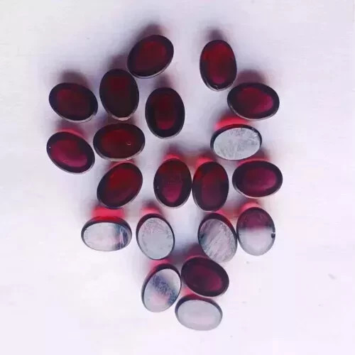 AAA+ Natural Garnet Cabochon Oval Shape Loose Gemstone For Jewelry Making