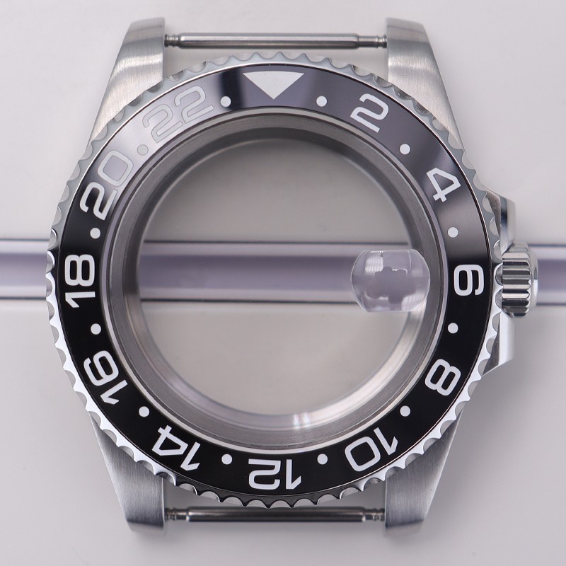 FEIYASHI 40mm Brushed Silver NH35 Watch Case Sapphire For Seiko NH35 28.5mm Dial