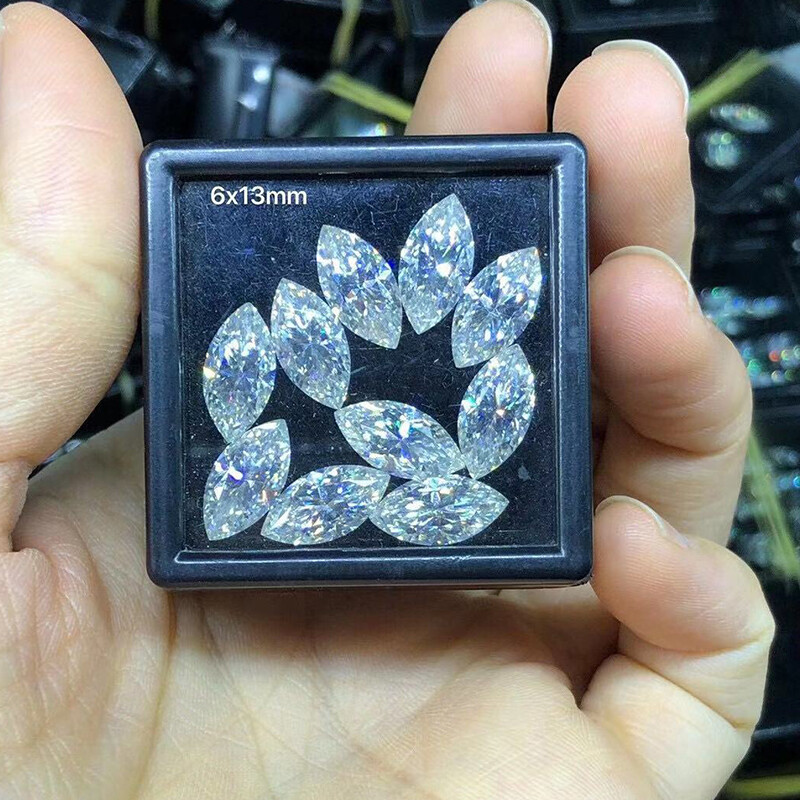2.5x5mm 1.0CT Small Melee Size Marquise Moissanite Loose Stone D VVS For Jewelry