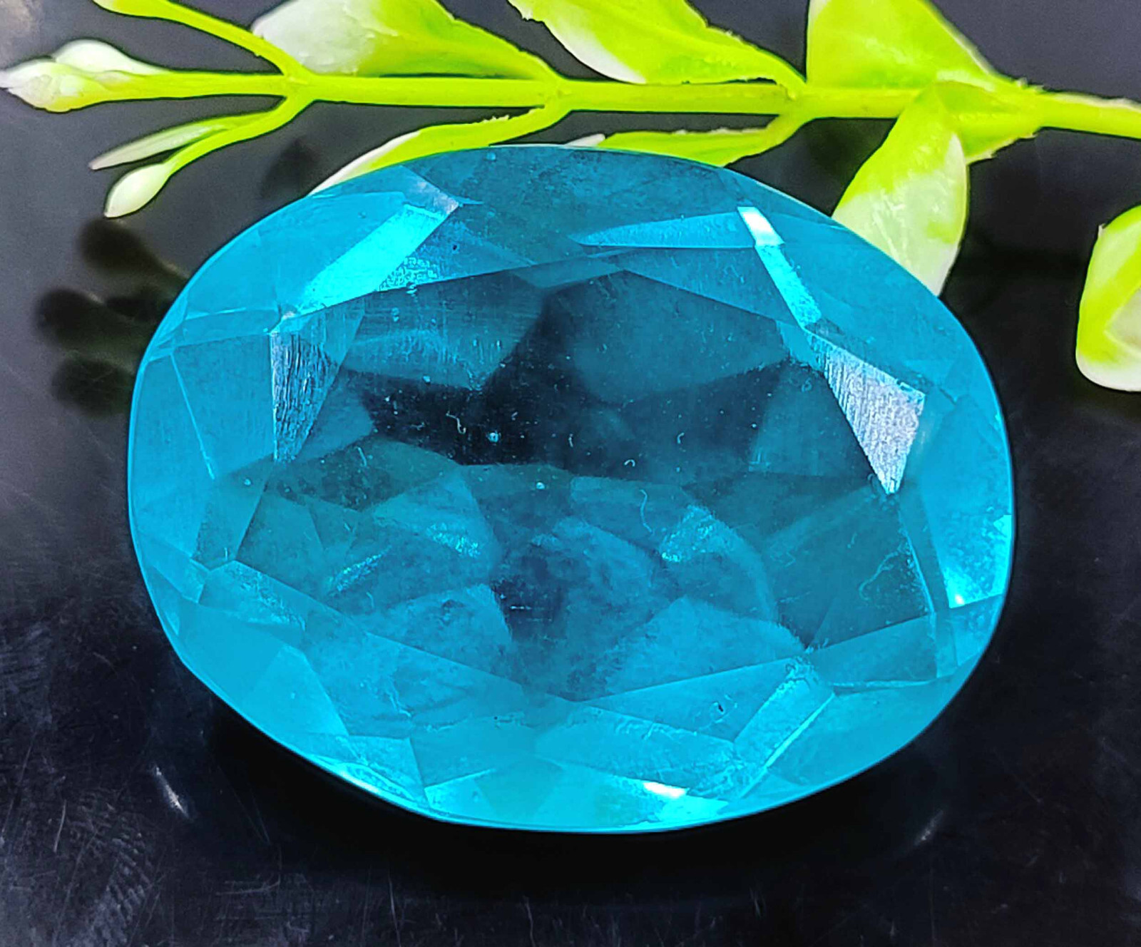 120Ct EGL Certified Sky-Blue Aquamarine Transparent Brazil Oval Cut Gemstone AKN