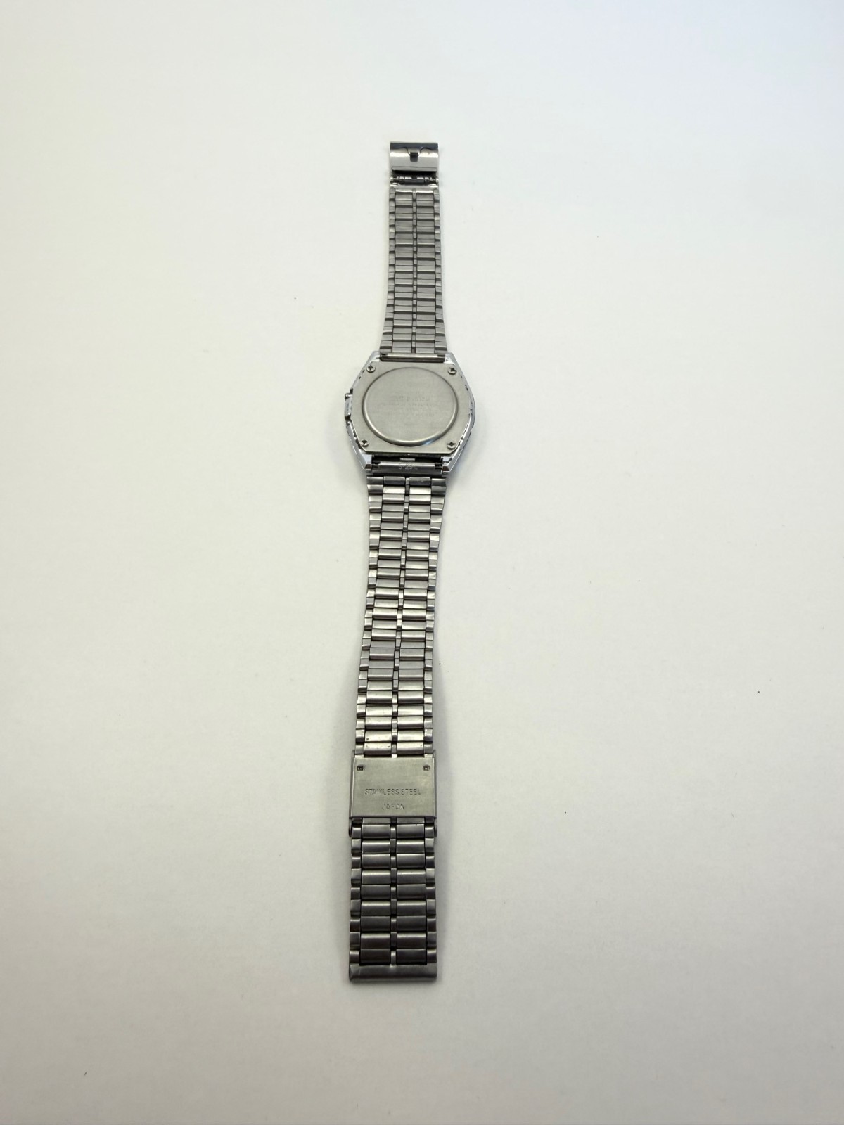 Rare Silver Stainless Steel Casio B‑612W Vintage Digital Watch 1988 Retro Tech
