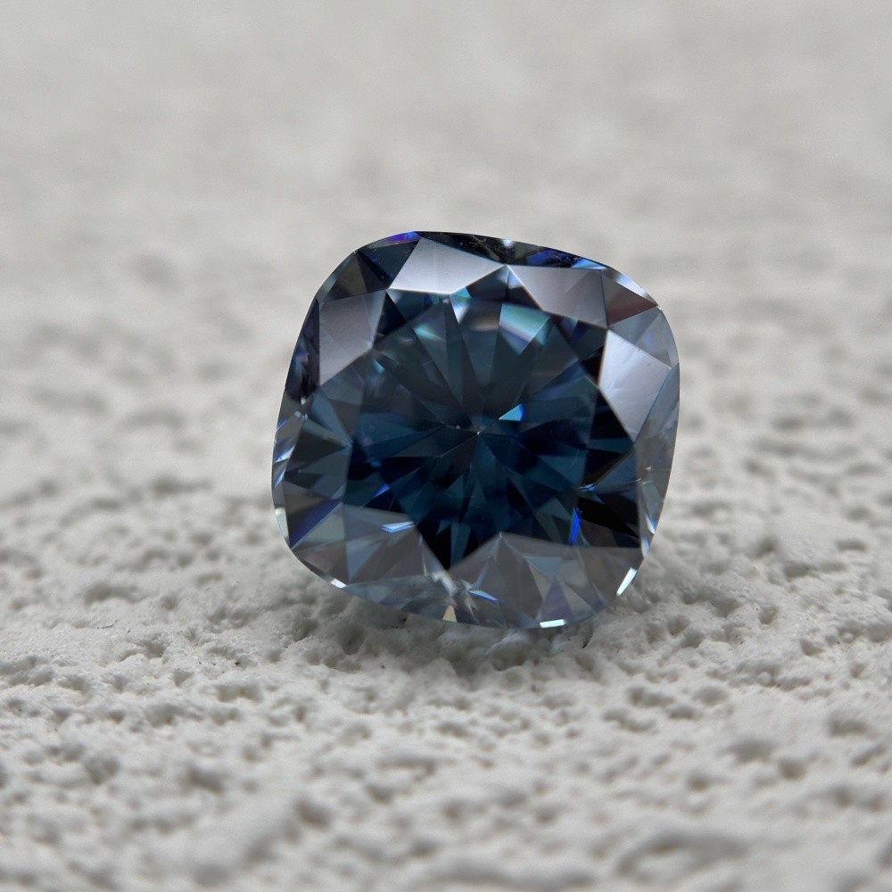 Sapphire Cushion 1pcs 4.5×4.5mm 0.5ct-10x10mm 6.0ct Loose Moissanite GRA Stone