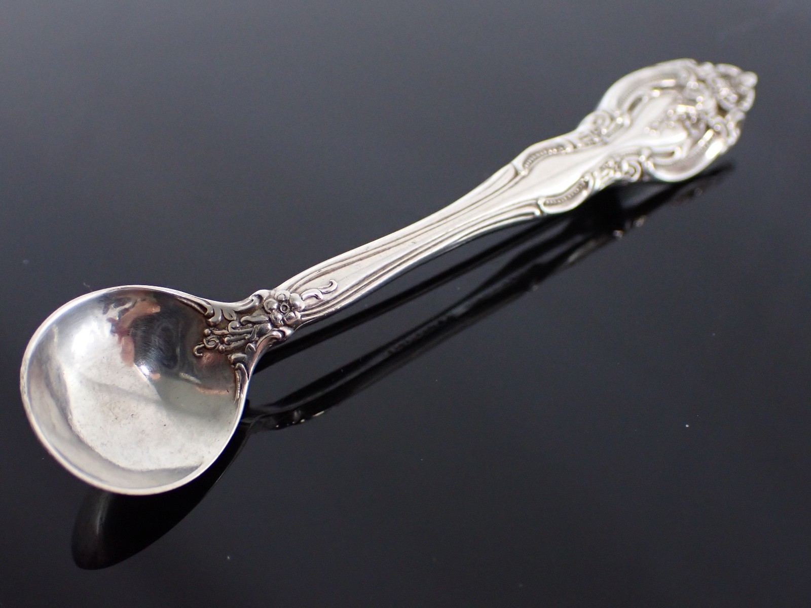 Vintage Gorham Sterling Silver Floral Brooch Converted Flatware 2.75”