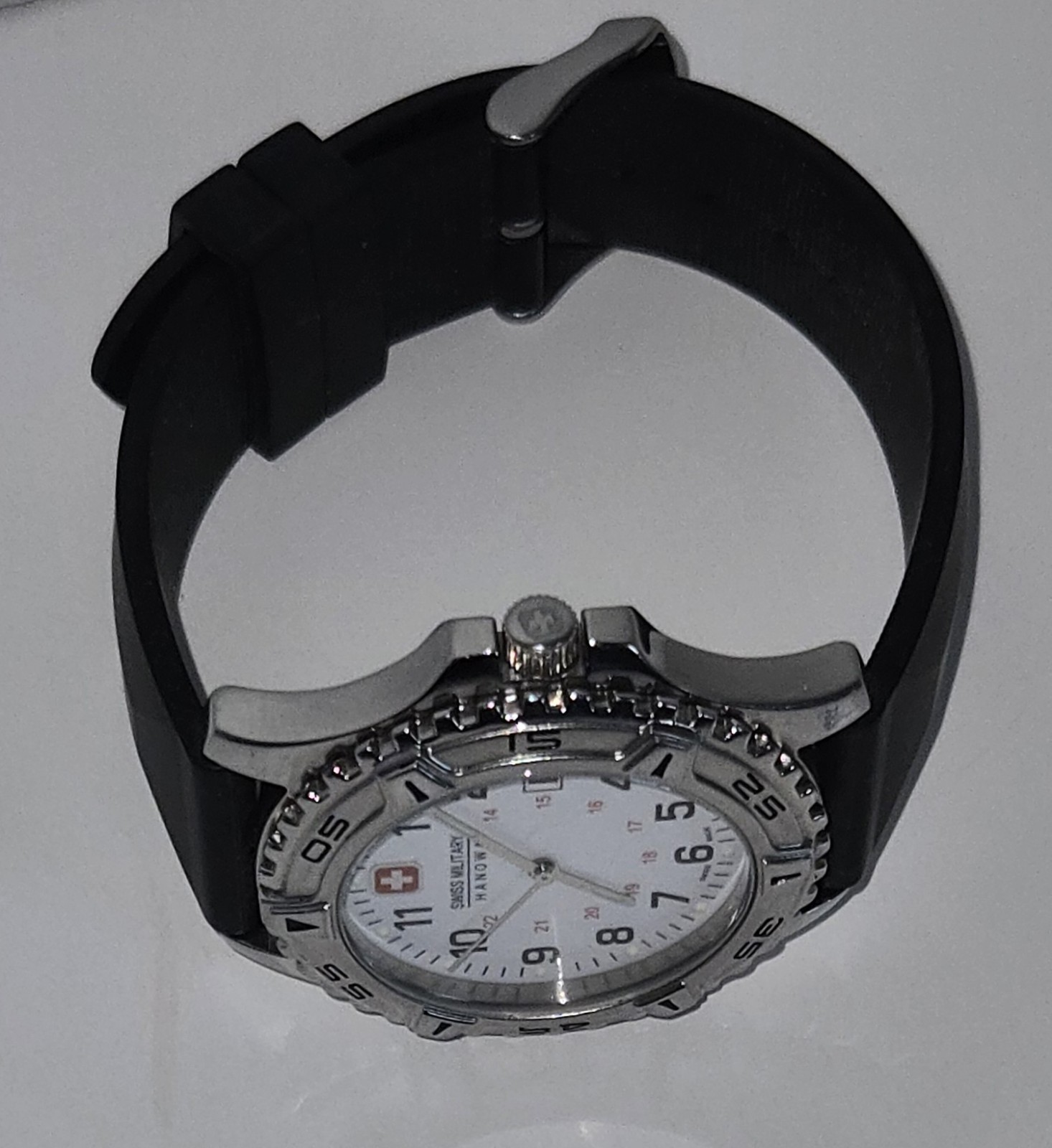 Swiss Made Swiss Military HANOWA Watch. Works! New Battery Stainless Steel 10ATM