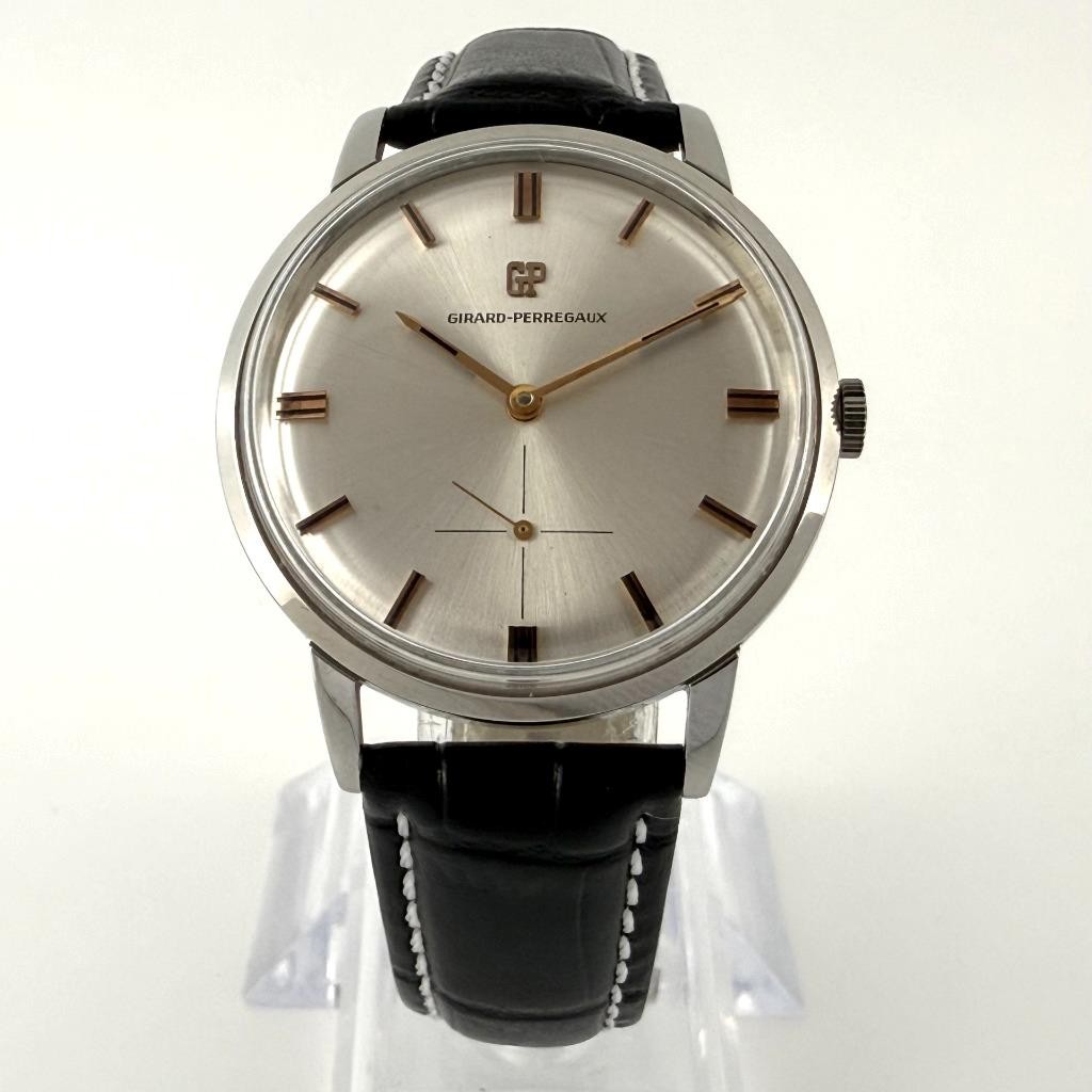 NO TARIFFS! MINT VINTAGE GIRARD PERREGAUX ORIGINAL DIAL MANUAL WIND JUMBO GENTS
