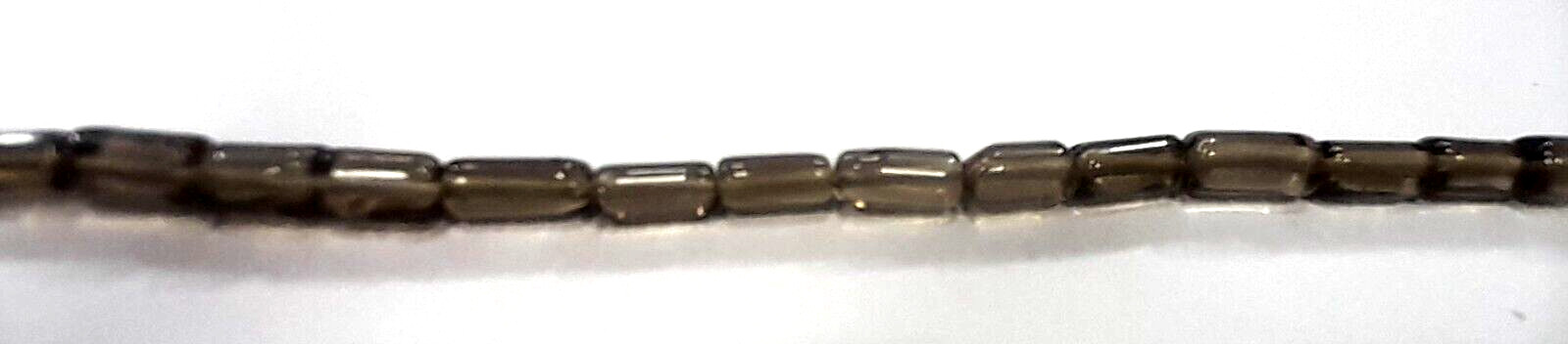 Smoky Quartz Tube Smooth 4X7 -5×8 MM Beads 20″inch 1 Necklace gemstone beads AG