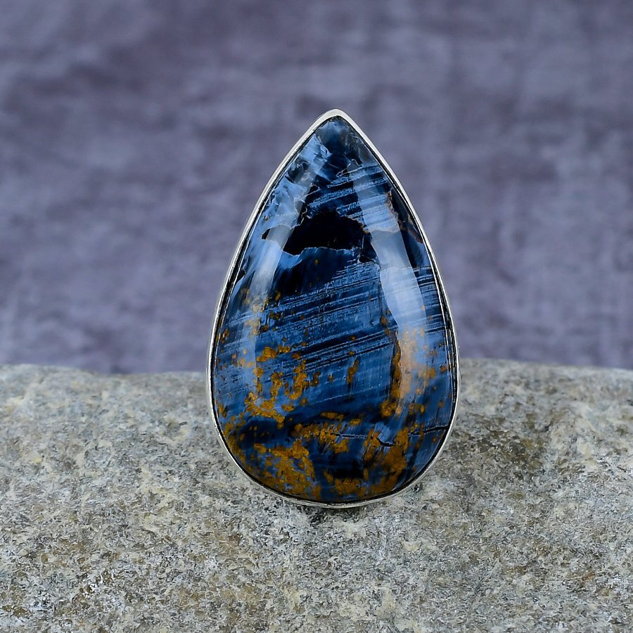 Pietersite Gemstone Handmade Sterling 925 Silver Jewelry Ring For Love