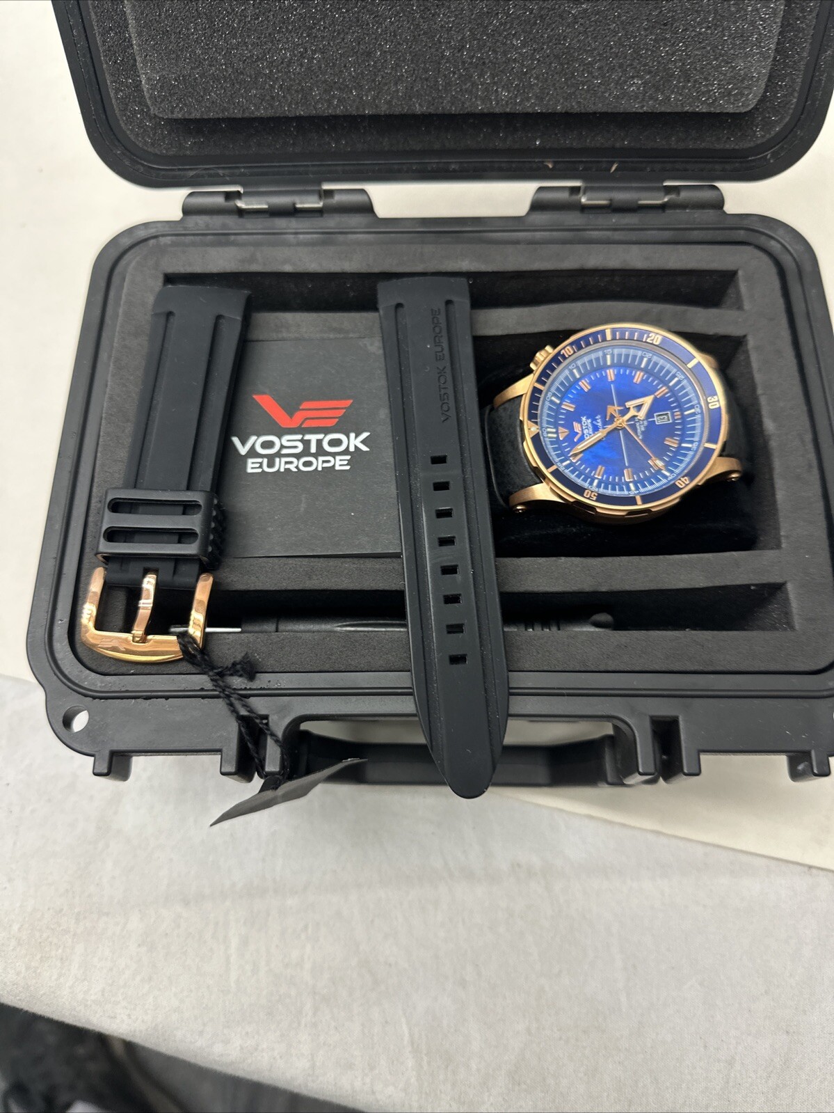 VOSTOK EUROPE ANCHAR Submarine K-162 Automatic Men’s Watch 48mm blue dial SN #1