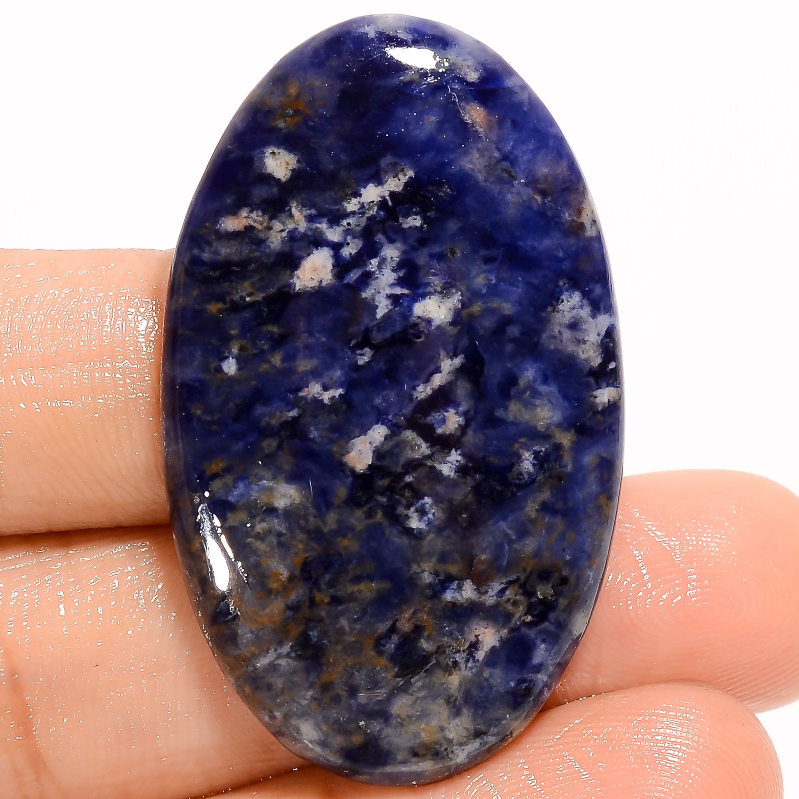 Natural Sodalite Oval Shape Cabochon Loose Gemstone 44 Ct. 40X24X5 mm GC-37481