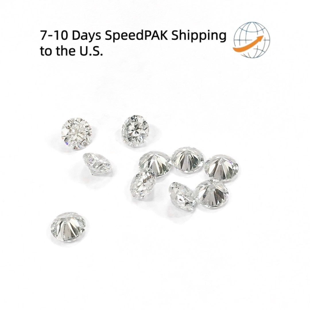 0.8-1.9mm Wholesale Price Round Moissanite Loose Stone D Color VVS1 for Jewelry