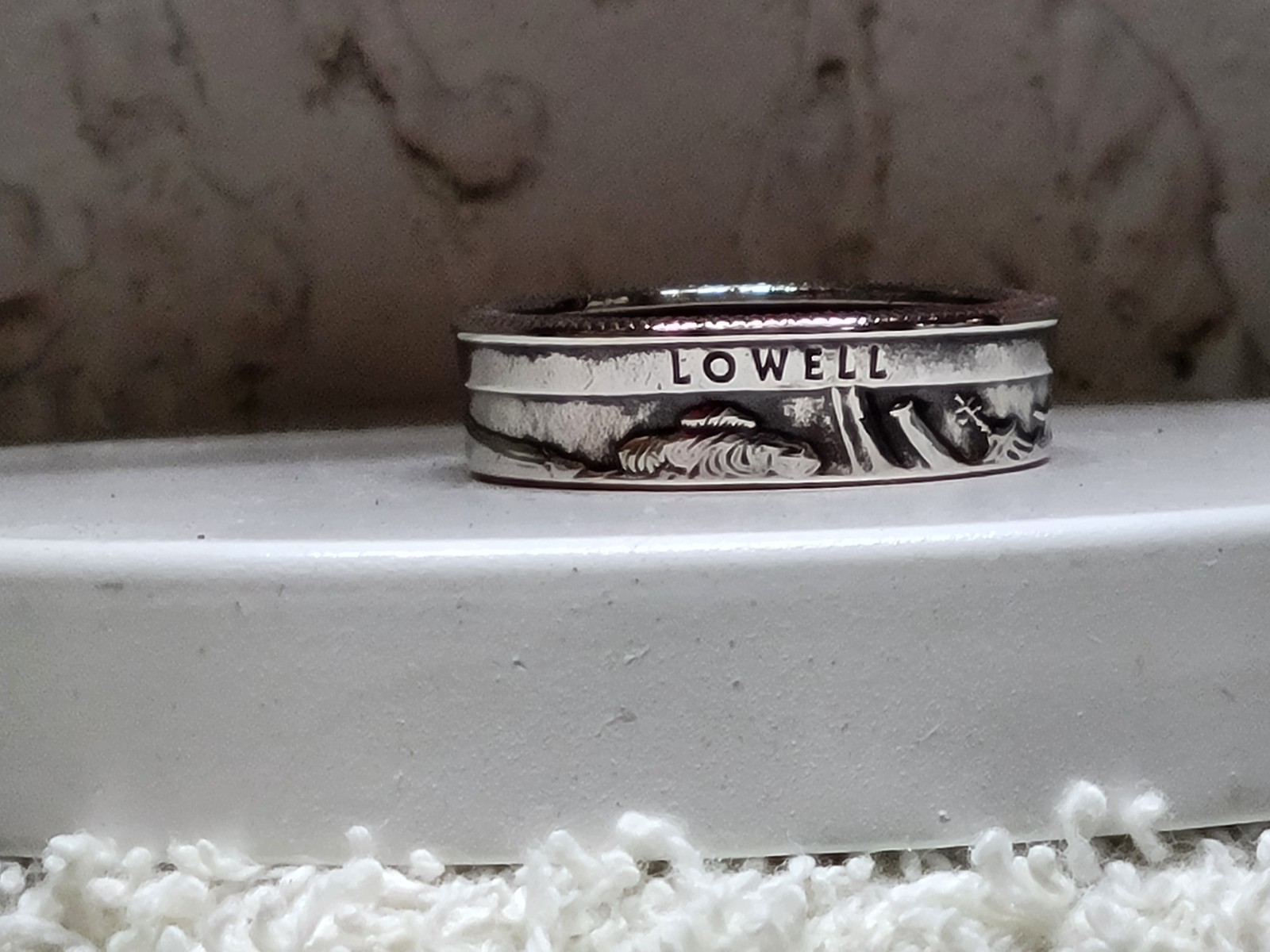 LOWELL, MA. – Size 9 State Quarter Coin Ring
