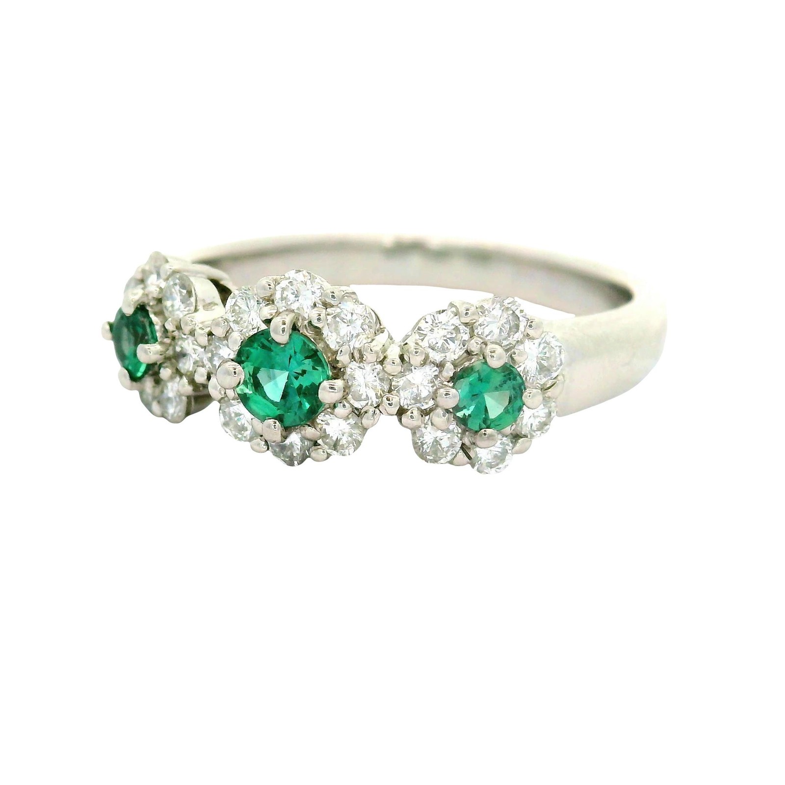 Alexandrite Diamond Platinum Halo Ring