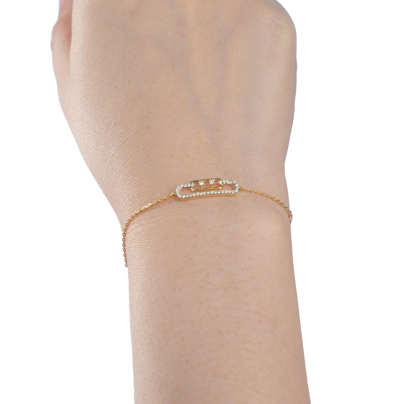 18 KARAT DIAMOND BRACELET| NATURAL DIAMOND | IGI CERTIFIED | YELLOW GOLD
