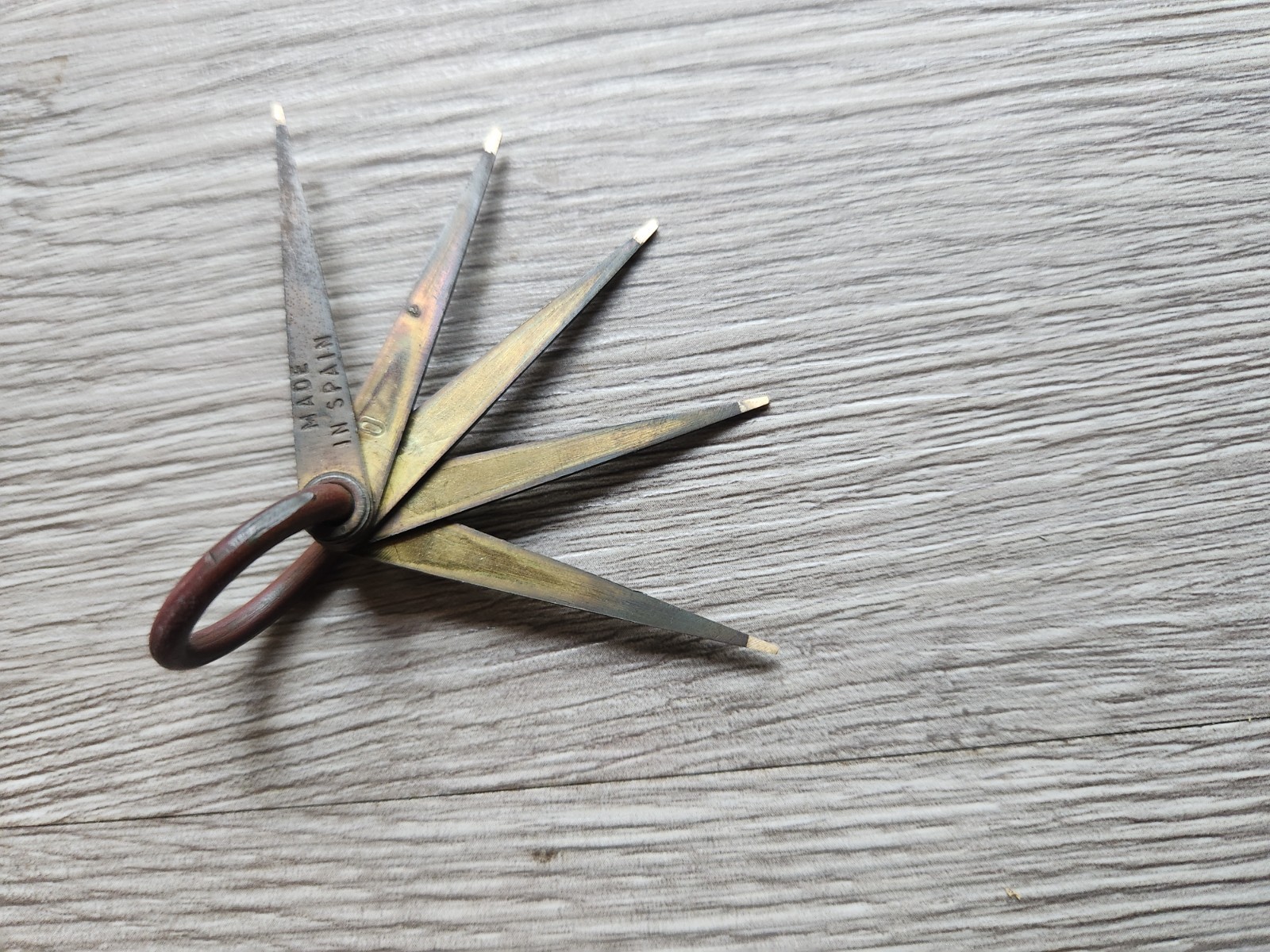5 Vintage Antique Gold Testing Needles 8kt – 18kt Jeweler’s Tool – Spain