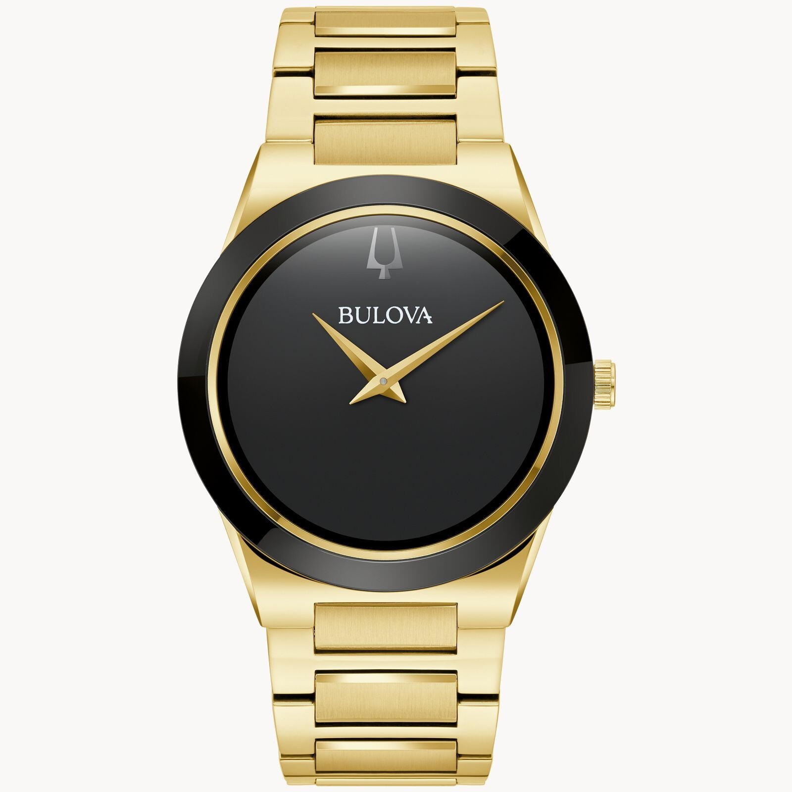 New Black Dial Gold Stainless Steel Bracelet Millennia Men’s 97A183