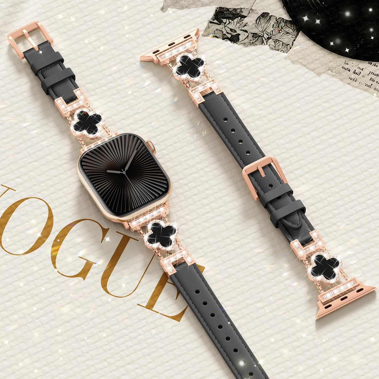 Leather Band Compatible with Apple Watch Bands for Women 42Mm 44Mm 45Mm 46Mm 49M