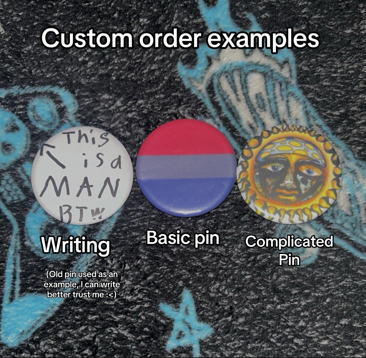 2.25IN-$2.50 Custom Pin(Handmade) Great Quality Gift for Any Occasion