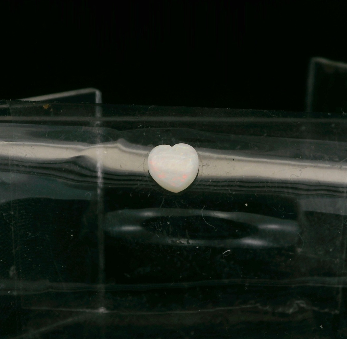 0.46ct Heart Shape Genuine Natural Ethiopian Cabochon Opal 6 x 6 mm