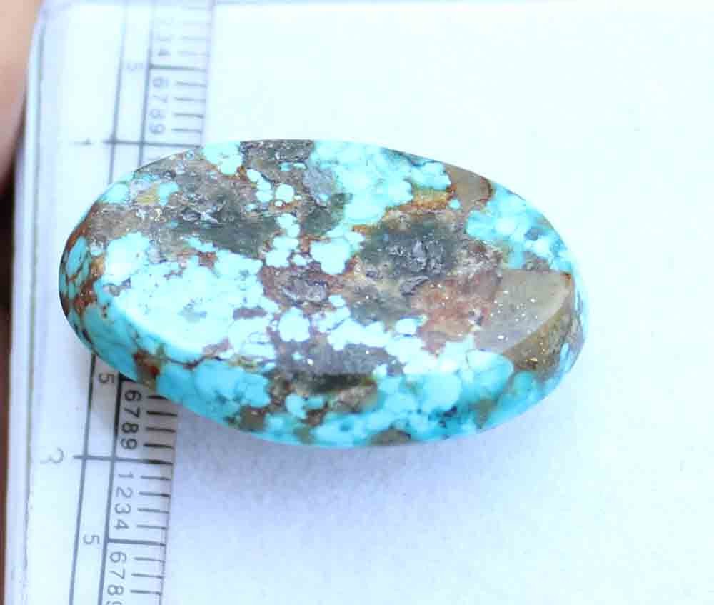 52.70 Ct Natural Irani Turquoise Oval 20*31 Mm Wholesale 1 Pcs Loose Gemstone