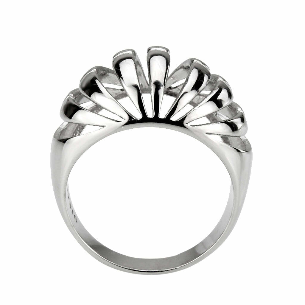 TK3732 High polished Stainless Steel Ring with NoStone in No Stone